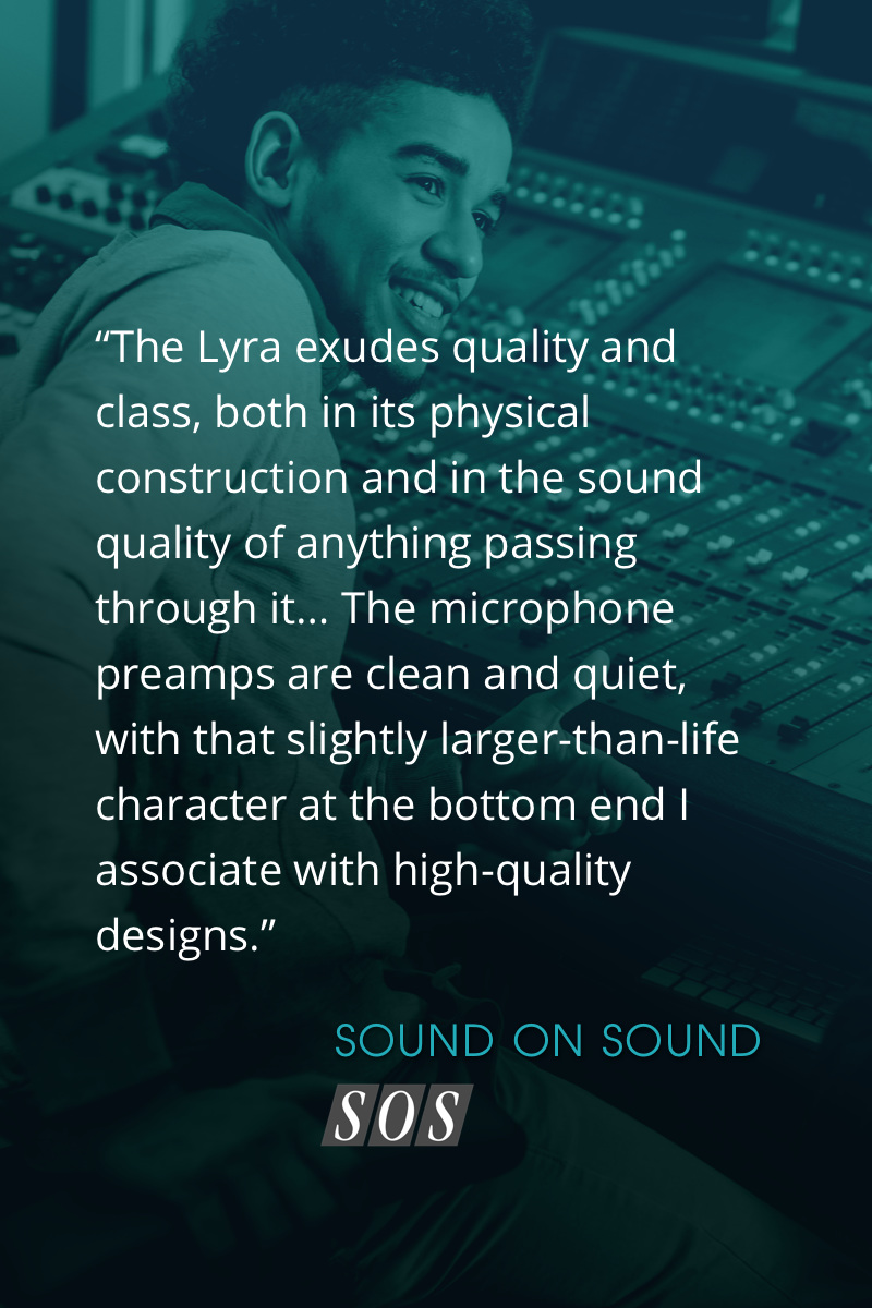 Lyra 2 compact audio interface - Prism Sound