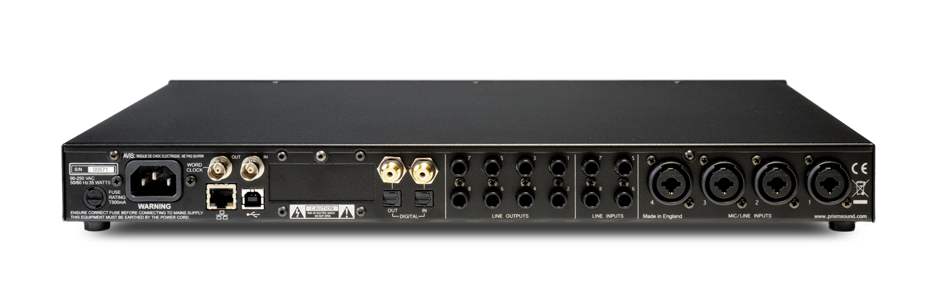 Titan Tech Specs - Prism Sound