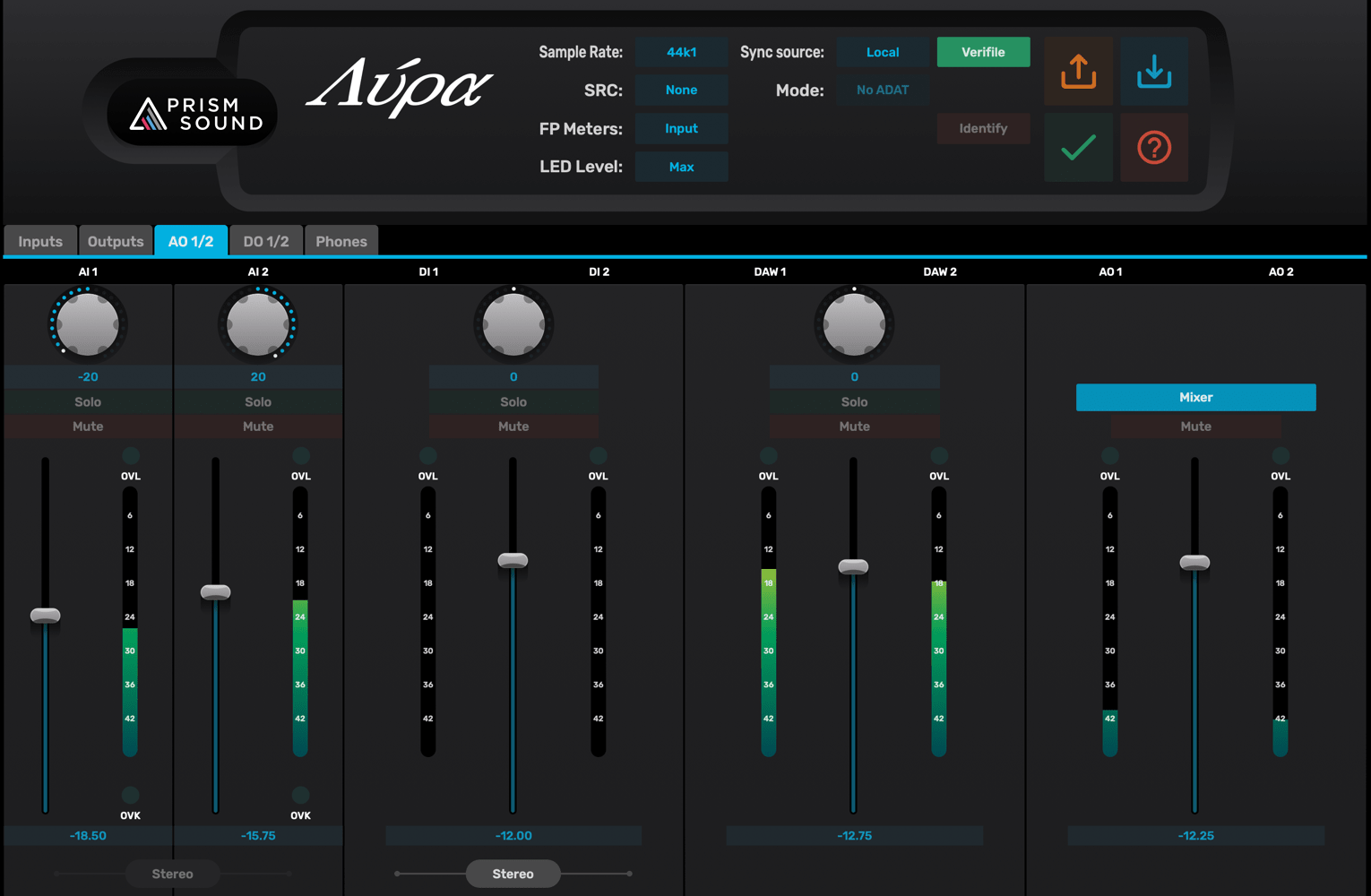 Lyra 1 Software - Prism Sound