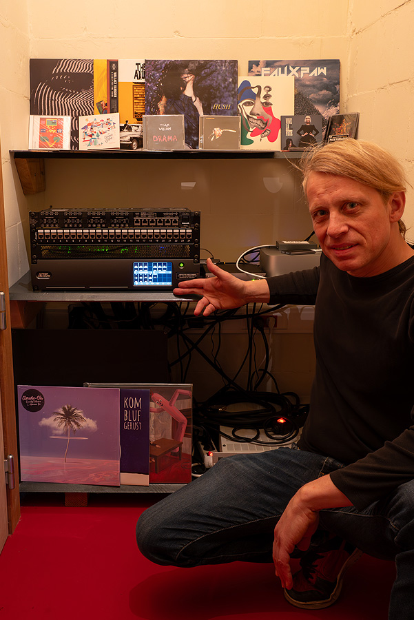 Sebastian Omerson with his new Prism Sound ADA-128