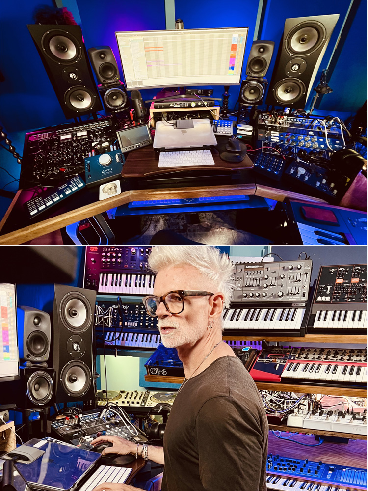 D. Ramirez's music studio, with his Prism Sound Titan Converter.