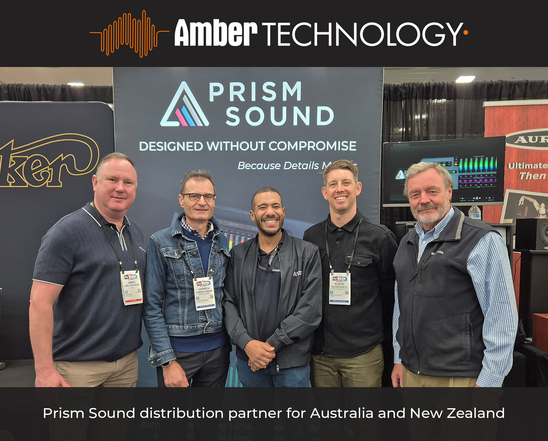 Garrick Simeon, Mark Evans, Kurtis Veness and Peter Amos