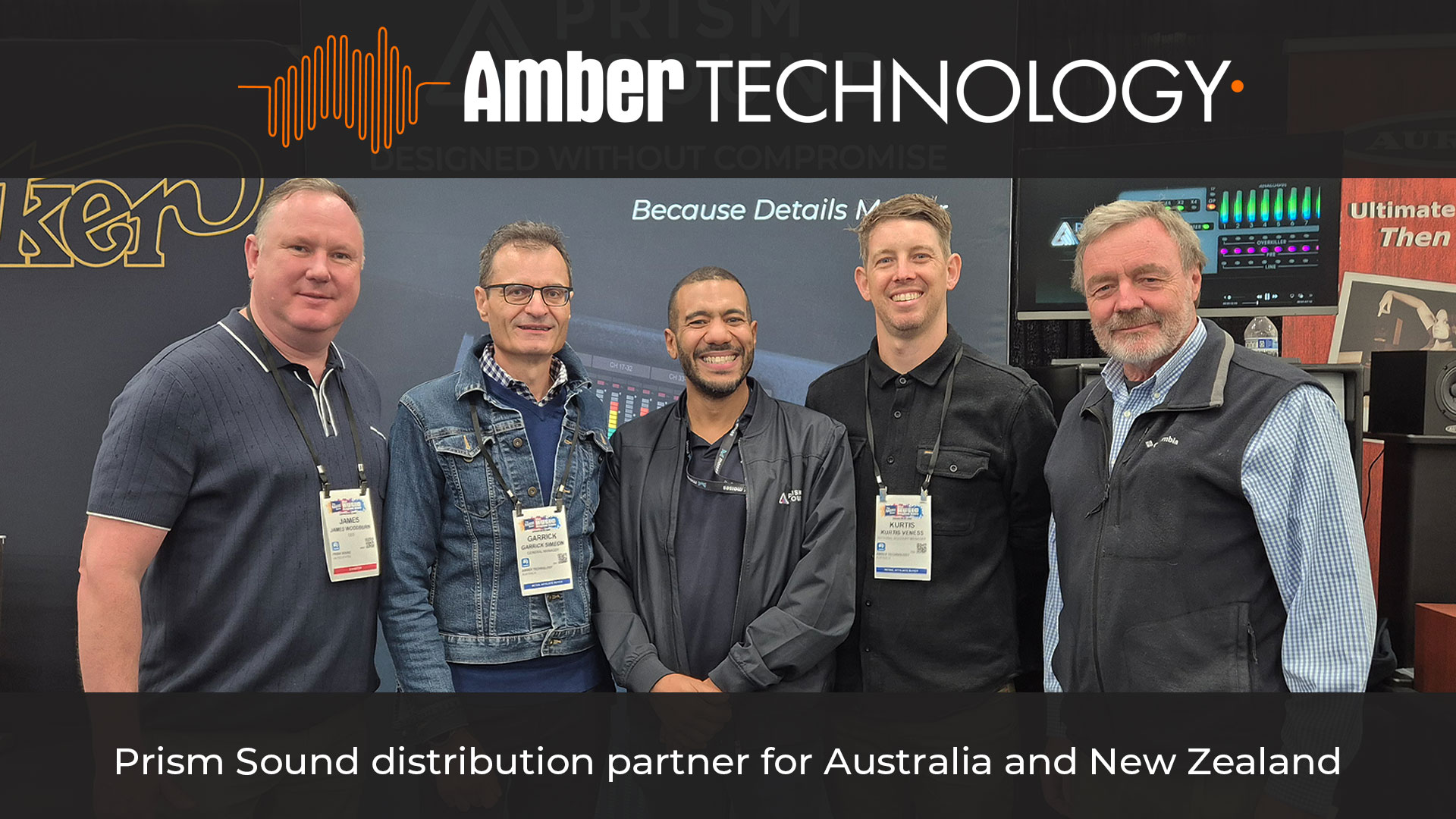 Prism Sound appoints Amber Technology as distribution partner for Australia and New Zealand