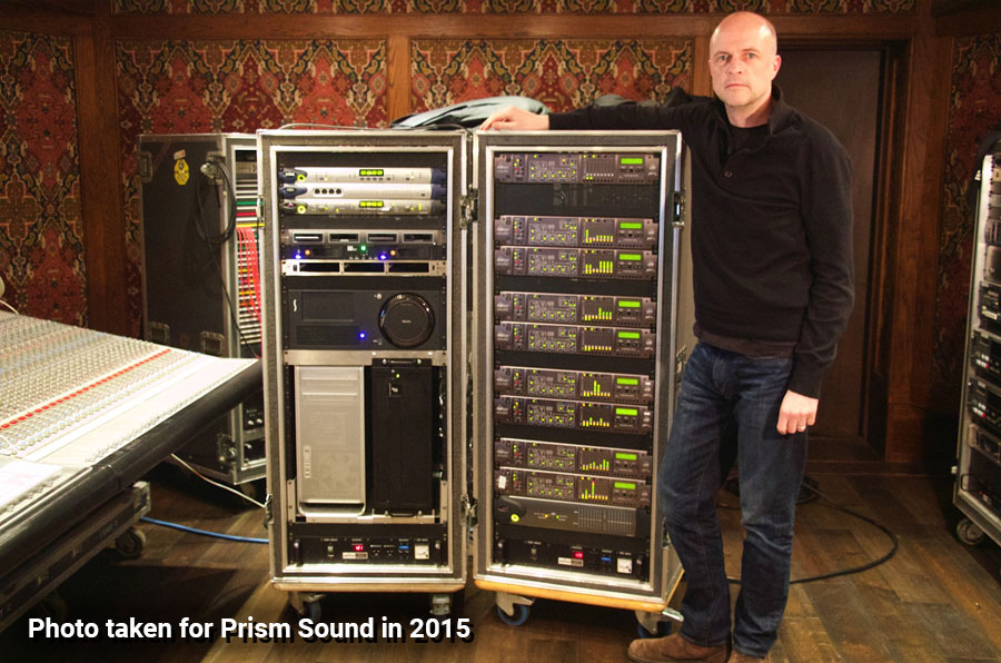 Archive photo of Donal Hodgson and Sting's ADA-8 rack back in 2015